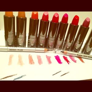 Ulta Lipsticks- pack of 9 w/bonus eyeliners
