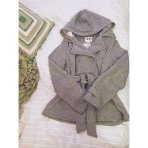 Light grey trench coat