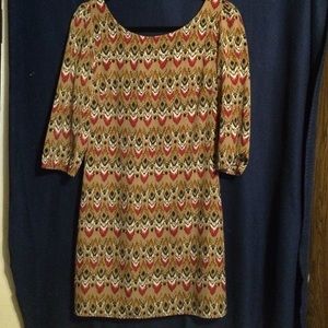 ✅Sold✅Multicolored Ikat print dress- small