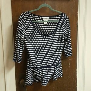 Knit peplum sweater