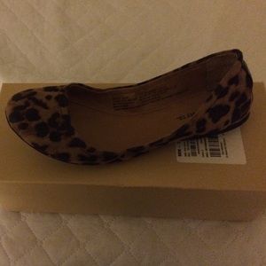 Ballet flats in cheetah print