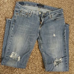 Distressed Levis size 11