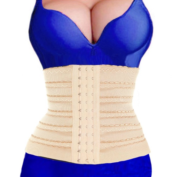 black or nude adjustable waist trainer / corset - Picture 2 of 4