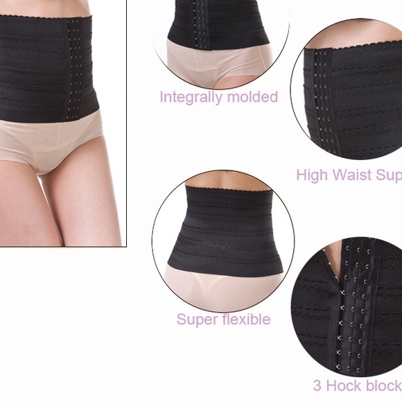 black or nude adjustable waist trainer / corset - Picture 4 of 4