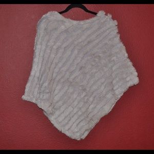 rabbit fur Poncho