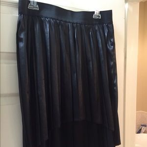 ASOS High-Low Wet Look Skirt