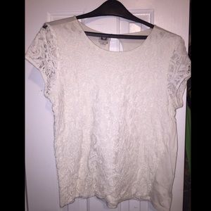 White lace tee