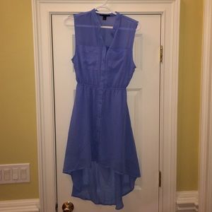 Blue high low dress
