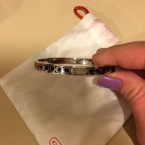 Black coach bracelet very cute