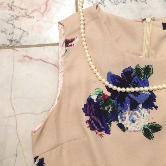 Pale Pink Floral Dress