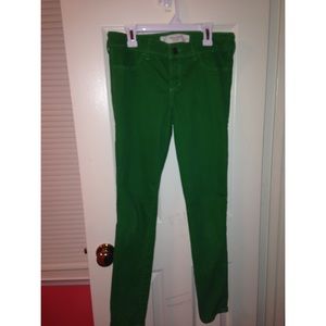 Green Abercrombie & Fitch Skinny Jeans