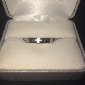 Stainless Steal "me ❤️ you" ring
