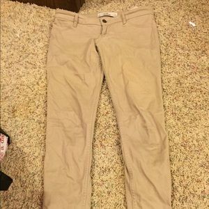 Khaki Holister jeggings size 1