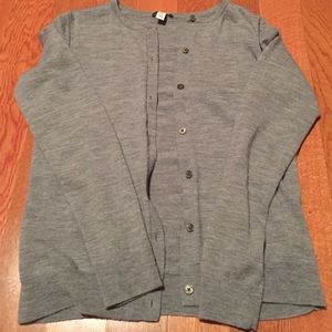 Gray button down cardigan!