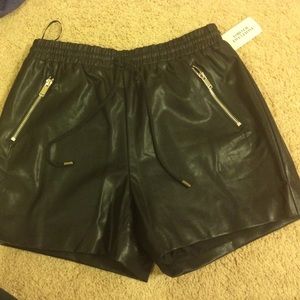 Leather forever 21 shorts