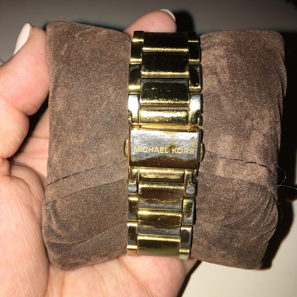 SOLD on Merccari!MK Parker Chronograph Gold Watch - Picture 2 of 4