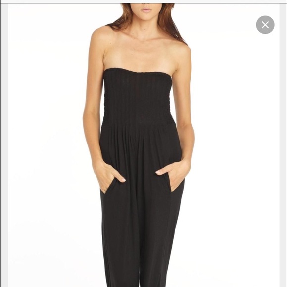 Indah Crush Bandeaux Jumpsuit Romper Sz M