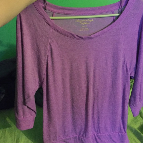 A purple soft and comfy AE shirt