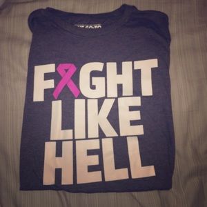 Fight Like Hell Breast Cancer Awareness Tee