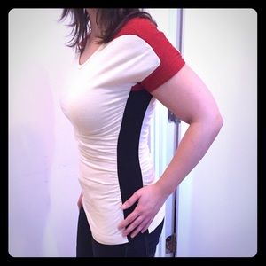 Narciso Rodriguez fitted colorblock shirt