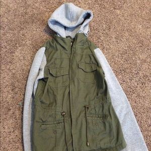 Hooded utility jacket