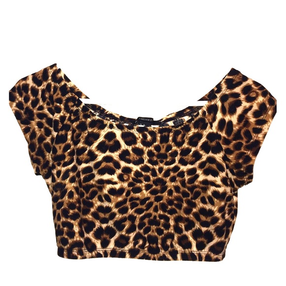 Leopard Print Crop Top