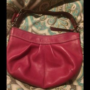 Pink coach purse