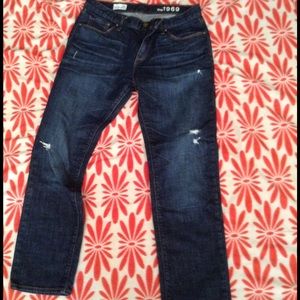 gap distress jeans sz 4