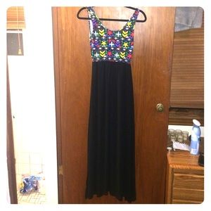 H&M Divided multicolor, multi-patten maxi dress