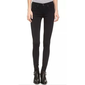 Rag & Bone Black Plush Skinny Legging Jeans SZ 26