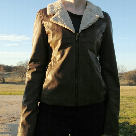 Jack by BB Dakota Leather Bomber Jacket