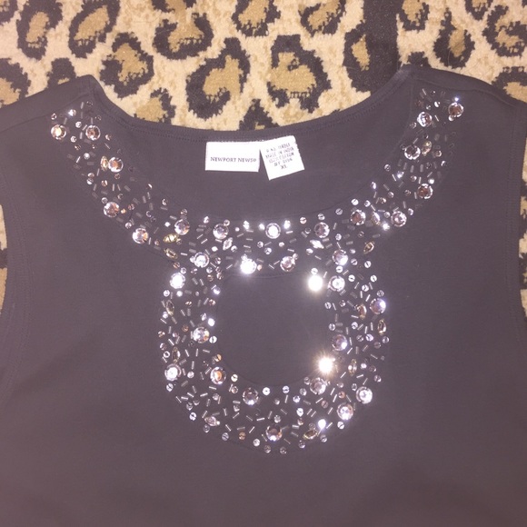 Women's black tank top XL