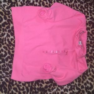 Pink cowl neck sweater