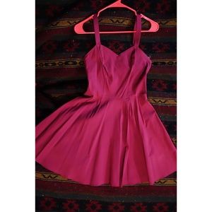 Pink/maroon/berry skater dress