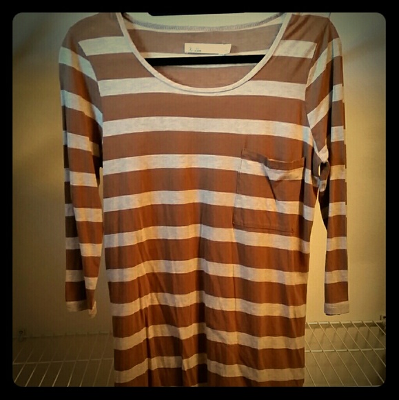 Striped Tshirt Quarter Sleeve