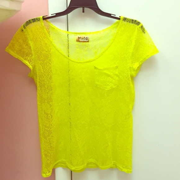 Lacy Bright Yellow Top