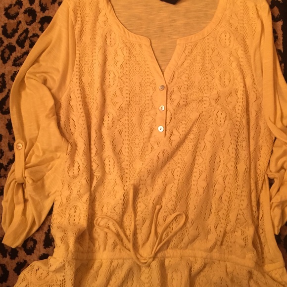 Women's canary yellow top