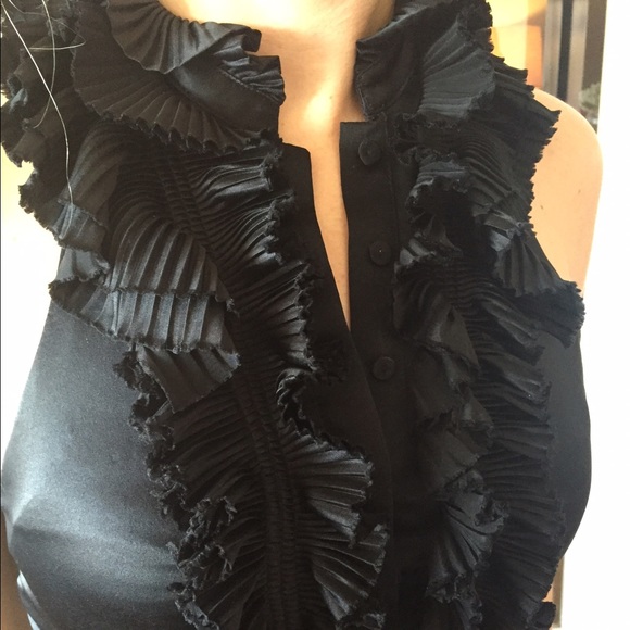 BCBG Ruffled Halter Dress - Picture 2 of 4