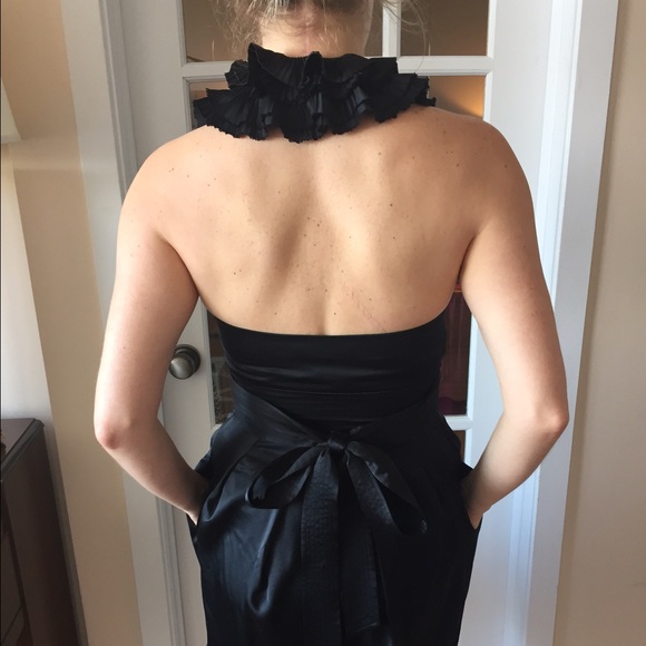 BCBG Ruffled Halter Dress - Picture 3 of 4