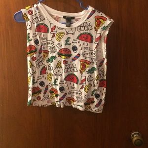 Forever 21 food muscle t-shirt size small