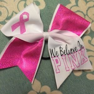 Breast Cancer Awareness Cheer Bow