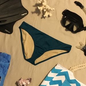 J. Crew Bikini Bottom in Peacock
