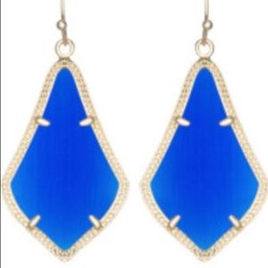 Kendra Scott cobalt blue earrings