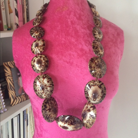 Brown Limpit Shell Necklace Chain