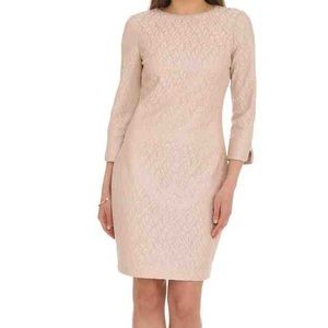 **SOLD** Badgley Mischka Jacquard Sheath Dress