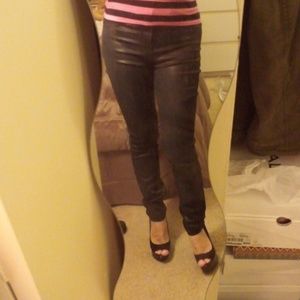 Black Shimmer Skinny Jeans