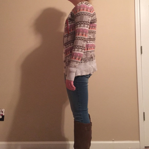 Pastel Aztec print cardigan - Picture 2 of 3
