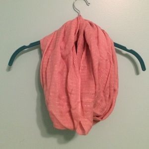 Pink & gold infinity scarf