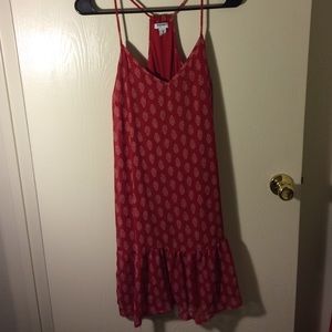 Red summer dress