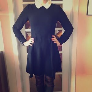 Kate Spade black dress with white collar